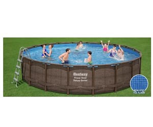 lot 105 image: Bestway Power Steel Deluxe Series 20 x 48 Above Ground Pool Set