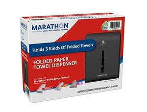 lot 168 image: Marathon Combo Folded Paper Towel Dispenser, Smoke
