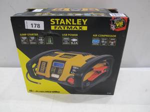 lot 178 image: Stanley Fatmax Professional Power Station with 120 PSI Air Compressor