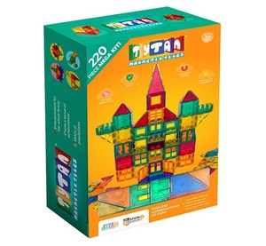 lot 181 image: Tytan Magnetic Building Tiles for Kids - 220 Pieces
