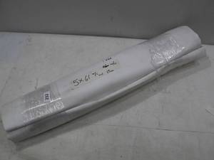 lot 232 image: NEW Vinyl Tarp - 5 x 61  White  White Vinyl tarp with Channels on End - 13 oz. Medium Lightweight Duty - DIRTY