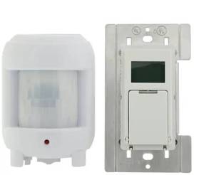 lot 250 image: NEW 3 Pack of Defiant  8 Amp 7-Day Indoor In-Wall SunSmart Digital Timer Switch with Motion Sensor, White
