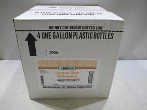 lot 286 image: NEW Maintex Just Right 128-oz Lemon Dish Soap (Case of 4)