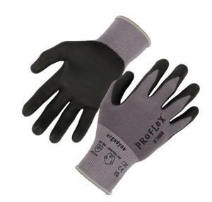 lot 292 image: NEW Ergodyne ProFlex 7000 Nitrile Coated Gloves  Microfoam Palm, 15g (12 Pairs, Medium)