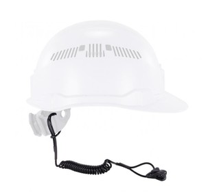 lot 806 image: NEW 2 Pack of Squids 3158 Coiled Hard Hat Lanyard with Clamp - 2lbs  0.9kg