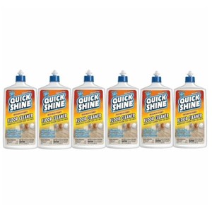 lot 283 image: NEW Quick Shine Multi-Surface Disinfectant Floor Cleaner, 27 Fl. Oz, Clear, 6 Count