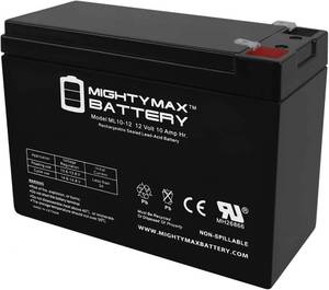 lot 206 image: 4 Pack of ML10-12 - 12 Volt 10 AH, F2 Terminal, Rechargeable SLA AGM Battery - Untested