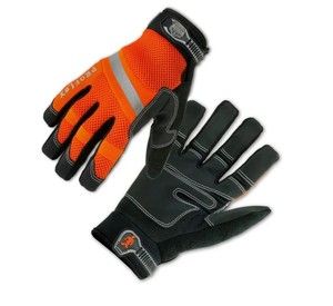 lot 865 image: NEW Ergodyne ProFlex 872 Hi-Vis Trades Glove - Orange XL