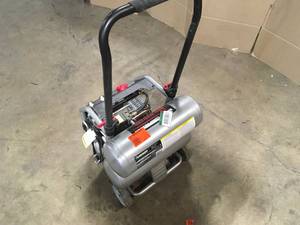 Husky  4.5 Gal. Portable Electric-Powered Silent Air Compressor, Customer Returns, Review all pictures
