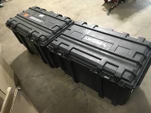 Husky  37 in. Rolling Tool Box Utility Cart Black, lot of 2, Review all pictures