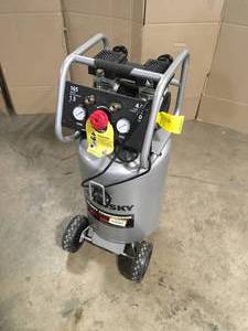 Husky  20 Gal. Vertical Electric-Powered Silent Air Compressor, Customer return, review all pictures