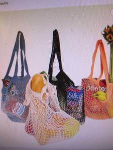 Reusable Long Handle Grocery Bags, ...