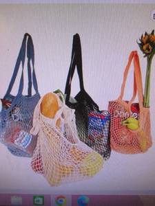 Reusable Long Handle Grocery Bags, ...