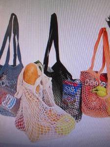 Reusable Long Handle Grocery Bags, ...