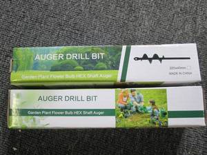2 new auger drill bits for garden ...