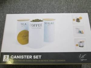 new set of 3 canister set...