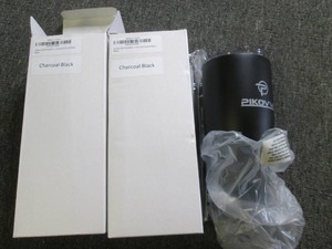 2 new charcoal black insulated mugs...
