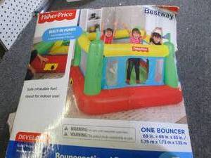 fisher price one bouncer open box u...