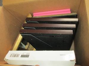 box of assorted picture frames 5x7 ...