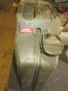 green metal can ...