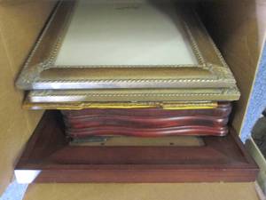 assortment of picture frames most n...