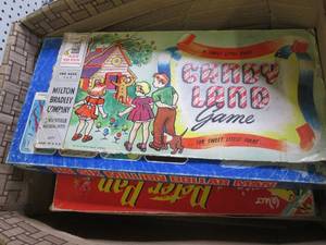 box of vintage games ...