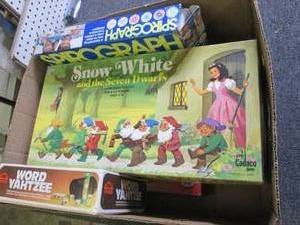 box of vintage games ...