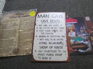 dog playing po3 hanging man cave ti...