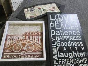3 hanging decor pieces ...