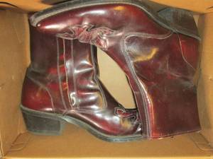 mens all leather mini boot size 8.5...