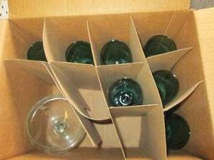 box of glasses ...