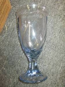 4 noritake blue sweet swirl goblets...