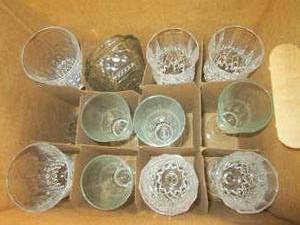 butter dish and various glasses ...