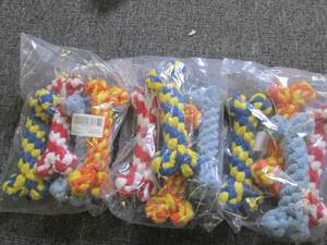 3 new bags of 4 dog chew ropes ...