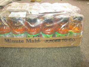 case of minute maid apple juice...