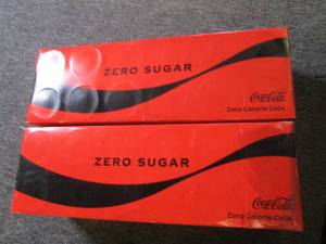 212 packs of coke zero sugar 20 oz...