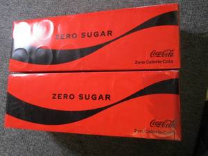 212 packs of coke zero sugar 20 oz...