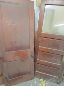 lot 76 image: Vintage Wood Doors