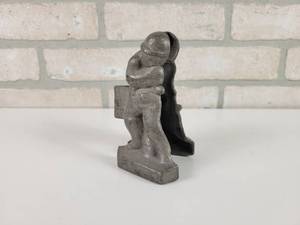 lot 14 image: Antique Pewter Chocolate  Ice Cream Golfer Mold - Approx. 5 Tall