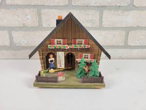 lot 74 image: Vintage W. German Weather House Station Thermometer - Approx. 6 x 6 x 3