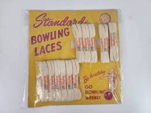 lot 82 image: Vintage Standard Bowling Laces Shoe Lace Display and Product - Approx. 10.5 x 10