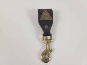 lot 95 image: Leather & Brass Ford Motor Co. Belt Key Ring - Approx. 6 x 2 Overall
