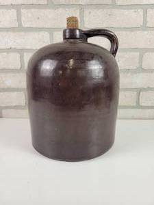 lot 123 image: Antique Stoneware Jug - Approx. 11.5 Tall x 9 Diameter