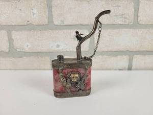 lot 145 image: Antique Chinese Opium Pipe - Decorated with Dragons, Monkey, Butterfly and More - Approx. 5.5 x 2.5 x 1