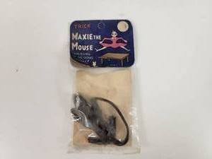 lot 151 image: Vintage Maxie the Mouse Trick Novelty Mouse in Original Package - Approx. 5 x 2.5