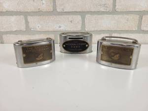 lot 155 image: (3) National Citizens Bank Coin Banks - Mankato, MN - (2) 3.5 x 2 x 1.75 and (1) 4 x 2 x 2