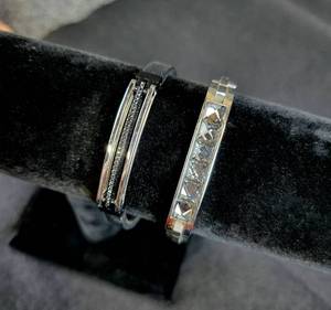 lot 2018 image: Pair of Swarovski Crystal Bracelets, Approximately 8