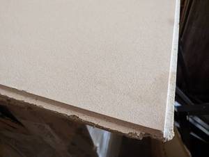 4 Cases plus 8 extra flat finish ceiling tiles