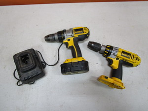 (2) 18v DeWalt Hammer Drills