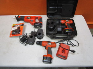 B&D Cordless Drills & Sawzall